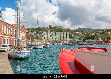 View over the Carnarge of St George's, Grenada, Windward Islands, West Indies, Caribbean, Central America Stock Photo