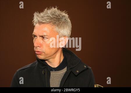 Portrait of tripple jump Olympic gold medal winner Jonathan Edwards Stock Photo