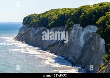 The chalk coast of Rügen on the Baltic Sea Stock Photo