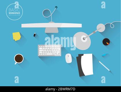 Designer Workspace Stock Vector