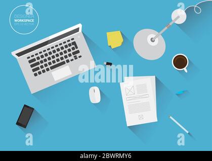 Designer Workspace Stock Vector