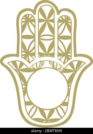 Hand of God, Ancient Middle Eastern amulet Stock Vector