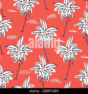 Hand drawn hawaiian shirt pattern design Vector Image