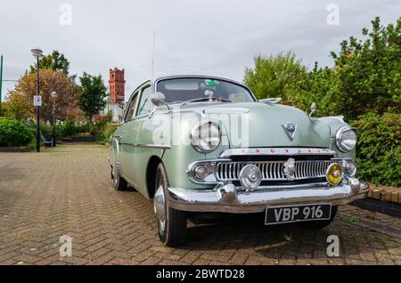 Birkenhead, UK: Oct 1, 2017: VBP 916 is the registration number for a Vauxhall Cresta E which was manufactured in 1956. Stock Photo