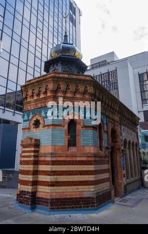 London, UK: Dec 2, 2017: The Victorian Bath House originally built as an underground Turkish bath house, opened in Feb 1895. It was designed by archit Stock Photo