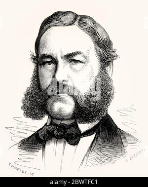 Johann Heinrich Barth, 1821 – 1865, a German explorer of Africa and scholar. Stock Photo