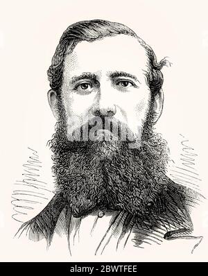 John Hanning Speke, 1827–1864, an English explorer and officer in the British Indian Army Stock Photo