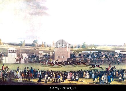 ASCOT RACES in the 1830s Stock Photo