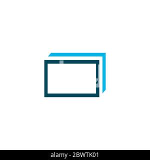 Paper stack or tabs icon, layer sumbol. Stock vector illustration isolated on white background. Stock Vector