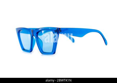 blank glasses of pen copy Alamy on notebook pair with space top Stock Photo A view page a of and blue -