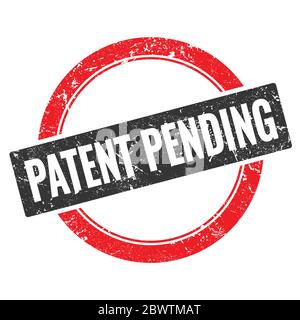 PATENT PENDING black red grungy round stamp sign. Stock Photo