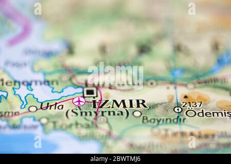 Of turkey map izmir Izmir Map