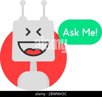 chat bot icon like chatbot robot Stock Vector