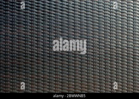 Plastic Weave Texture of Furniture Background. Stock Photo