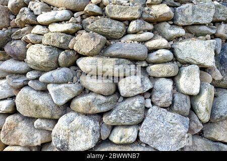 Close up Stone Pile Background. Stock Photo