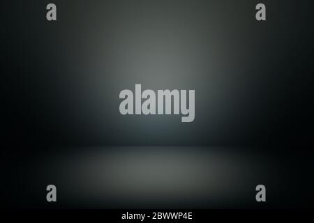 Abstract Luxury Dark Gray Interior Room Background, Using for Product Presentation Backdrop. Stock Photo