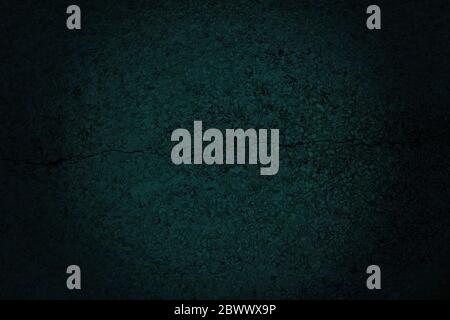 Dark Grunge Broken Sand Wall Black Texture Background. Stock Photo