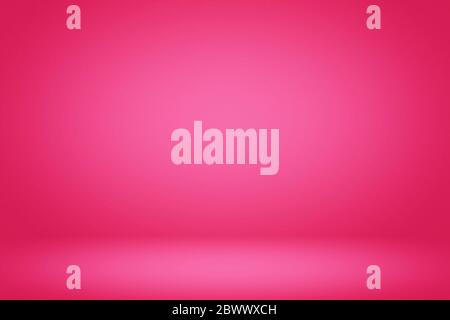 Abstract Gradient Plastic Pink Room Illustration Background, Suitable for Product Presentation and Backdrop. Stock Photo
