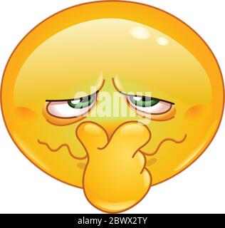 bad funny smiley emoticon face expression vector illustration gradient ...