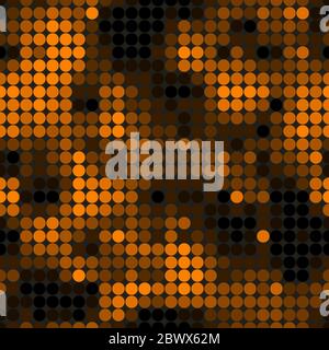 Abstract glowing circles pattern. Seamless vector illustration Stock Vector