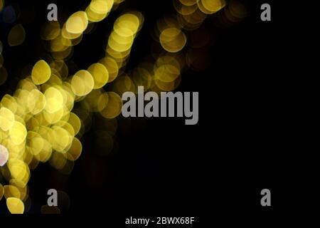 Abstract Beautiful Bokeh with Space for Text. Stock Photo