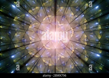 Close up Abstract Kaleidoscope Texture Background. Stock Photo