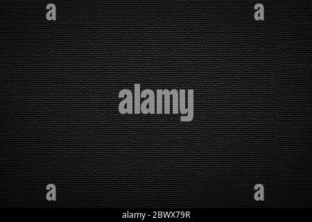 Black Weaving Wall Texture Background. Stock Photo
