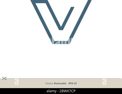 Letter V Logo Template Illustration Design. Vector EPS 10. Stock Vector