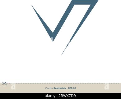Letter V Logo Template Illustration Design. Vector EPS 10. Stock Vector