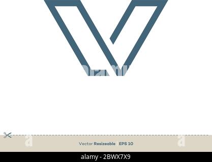 Letter V Logo Template Illustration Design. Vector EPS 10. Stock Vector