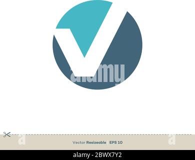 Letter V Logo Template Illustration Design. Vector EPS 10. Stock Vector