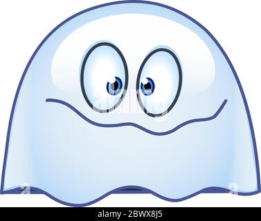 Vector ghost emoticon Stock Vector