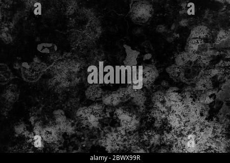 White Grunge on Black Background for Overlay. Stock Photo