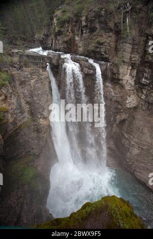 Upper Falls, Johnston Canyon Stock Photo