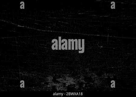 White Dirt and Scratches on Black Wooden Background, Suitable for Distressed Overlay Images. Stock Photo