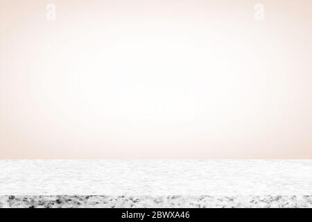 Abstract Marble Table Isolated on White Gradient Background with Grain. Stock Photo