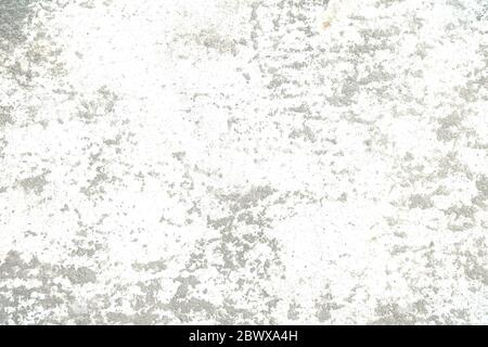 Dried Mud on White Concrete Wall Texture Background. Stock Photo