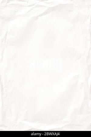 White paper ripped torn background blank creased crumpled posters placard grunge textures surface backdrop empty space for text Stock Photo
