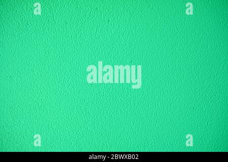 Green Plaster Stucco Wall Texture Background. Stock Photo