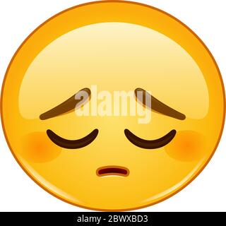 Pensive emoticon Stock Vector