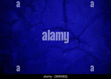 Phantom Blue Grunge Concrete Wall Texture Background that the one of 2020 Color Trends. Stock Photo