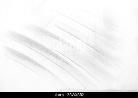 Scratch Lines on White Concrete Wall Background. Stock Photo