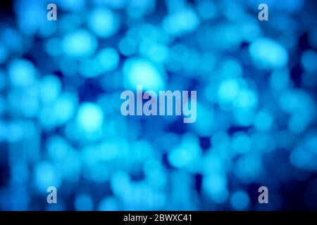 Abstract Luxury Blue Bokeh Background. Stock Photo
