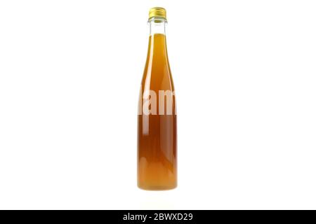 Natural Wild Honey in the Bottle Isolated on White Background. Stock Photo