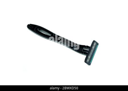 Disposable Razor Isolated on White Background. Stock Photo