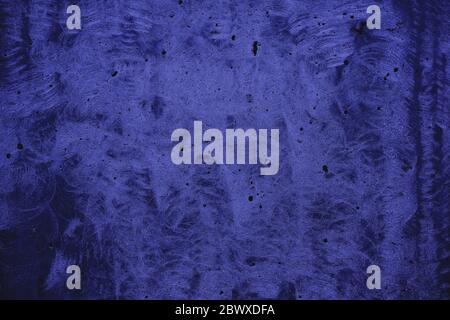 Beautiful Rough Phantom Blue Concrete Wall Texture Background. Stock Photo