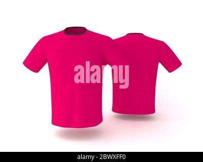 Download Pink T Shirt Template Isolated On Background Men S Realistic T Shirt Mockup 3d Render Stock Photo Alamy