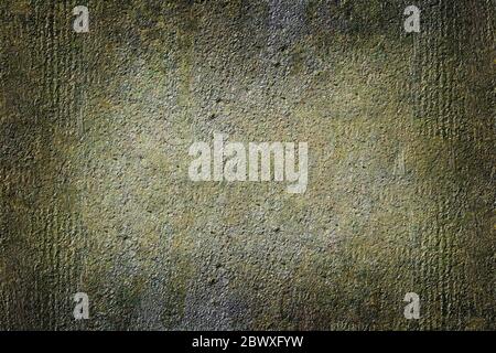 Concrete rough green stone texture background with a vignette effect stock photo useful for photo blending Stock Photo