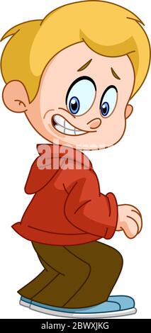 A cartoon illustration of a boy looking surprised Stock Vector Image & Art  - Alamy