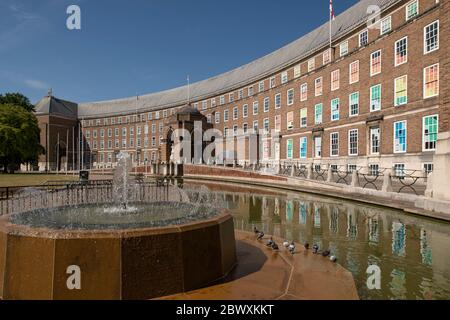 Bristol City Hall, formally the Council House situated on College Green, Bristol, UK Stock Photo